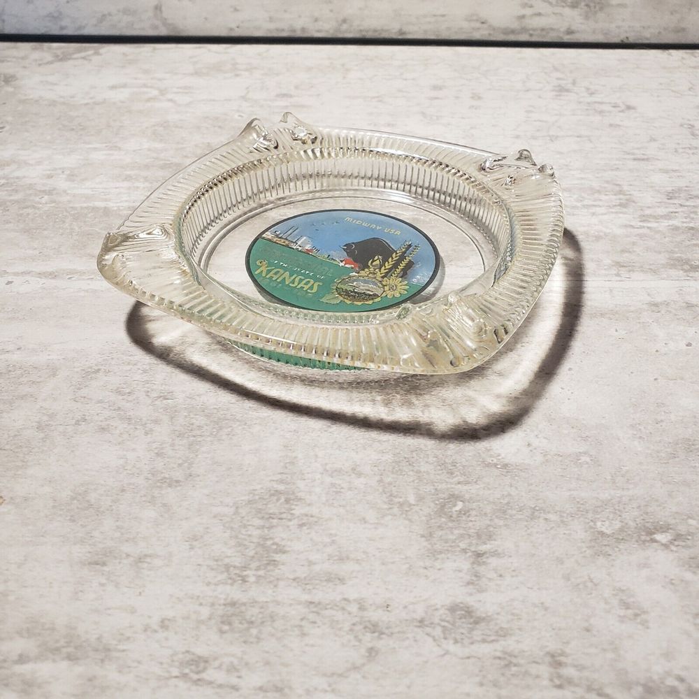 The Centennial of the State of Kansas‎ 1861-1961 Ashtray